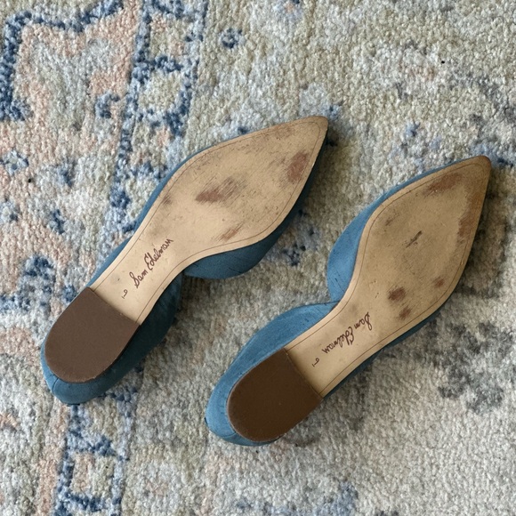 Sam Edelman pointed blue flats, size 9 - Picture 2 of 5